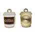 18mm White and Brown Coffee Cup Charm C2