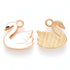 14mm White Swan Charm D2