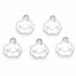 13mm White Smiley Face Cloud Charm B15
