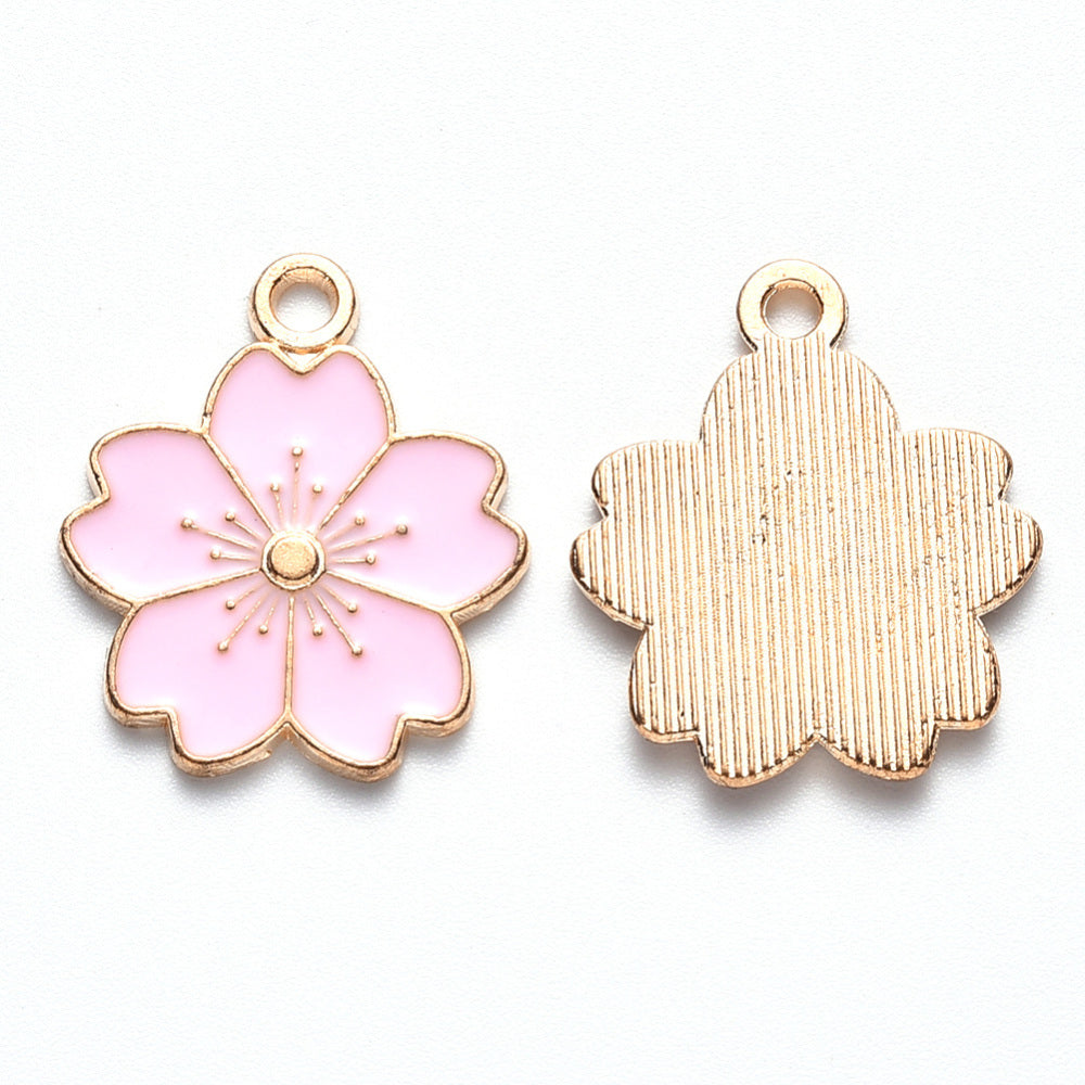 20mm Light Pink Sakura Flower Charm F15