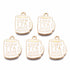 20mm White Mug with "A Cup of Tea Solves Everything" Charm H2