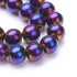 4mm Purple-Plated Hematite Bead Strand L7