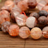 12mm Red Fire Quartz Bead Half Strand F24
