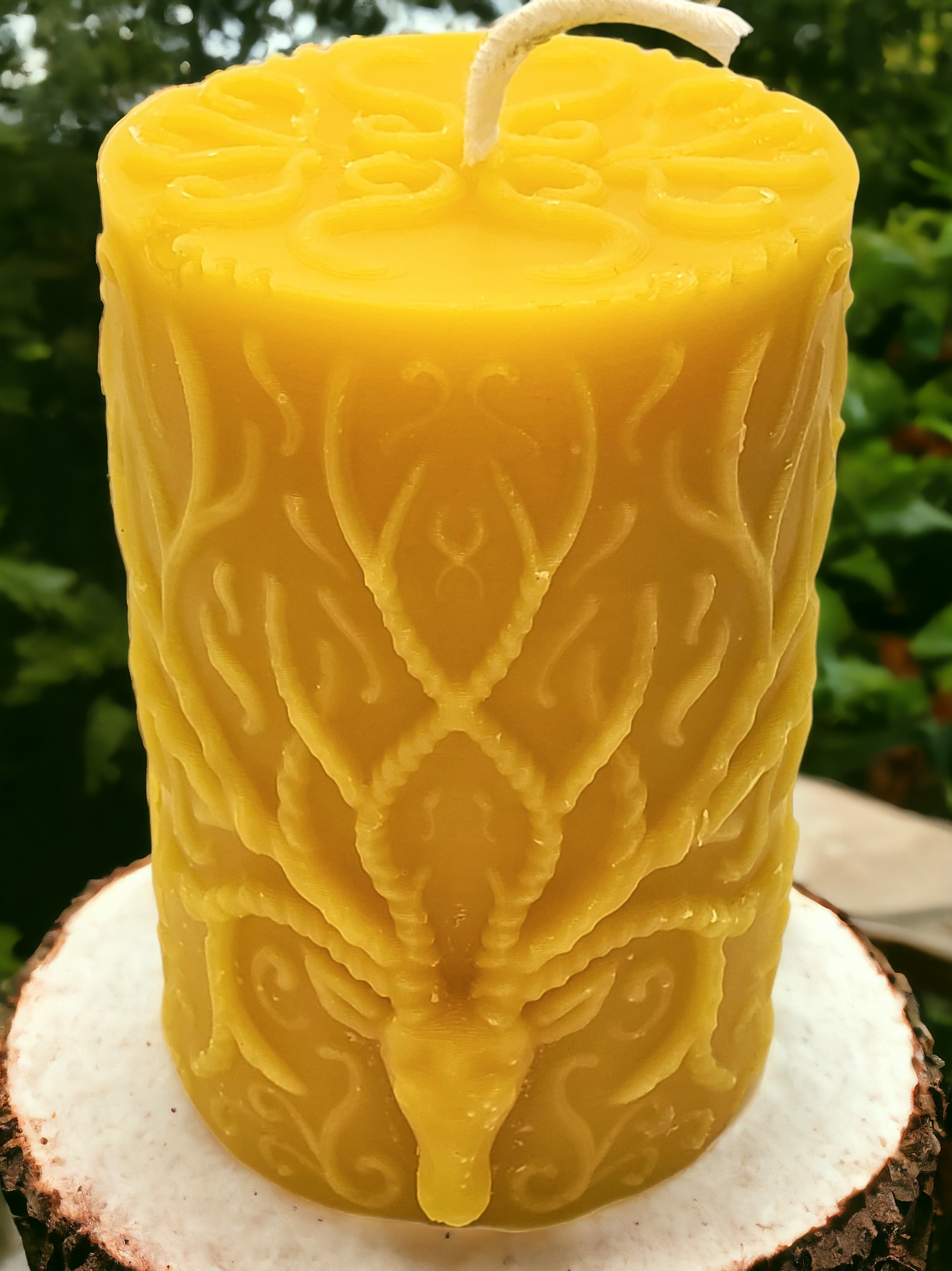 Deer Beeswax Candle