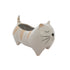 Large Ceramic Cat with Stripes Planter