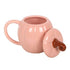 Pink Curly Pumpkin Lidded Autumn Mug