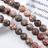 12mm Red Leopard Skin Jasper Bead Half Strand R15