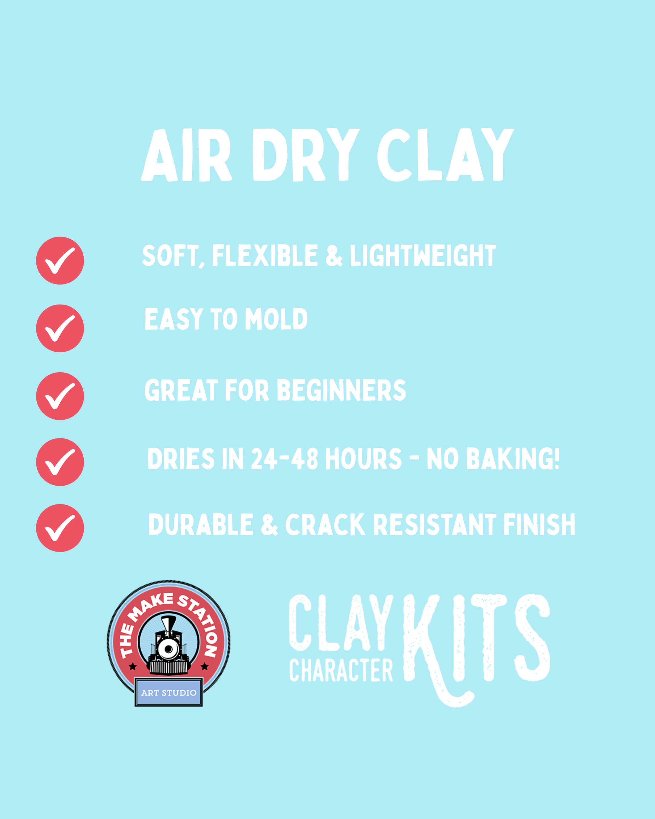 Oakley the Orca DIY Air Dry Clay Kit