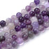 6mm Purple Fluorite Bead Half Strand F10