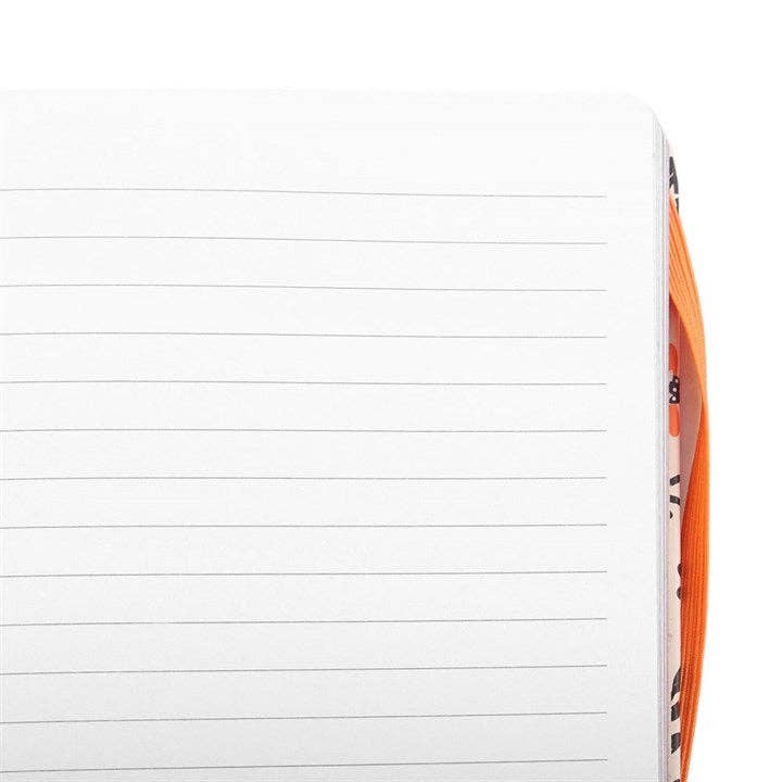 Frightful Folk Print Halloween Notebook