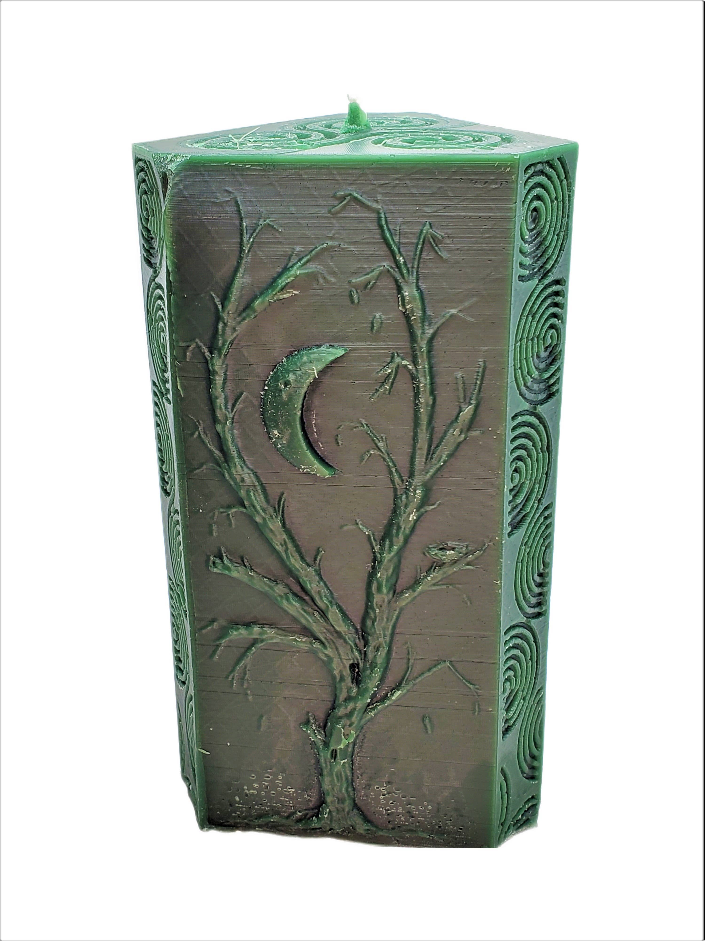 Moon and Seasons Beeswax Candle