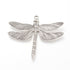 64mm Large Antique Silver Dragonfly Pendant D6