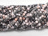 4mm Enhanced Pink Zebra Jasper Bead Strand W7