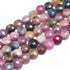 4mm Faceted Rainbow Tourmaline Coin Bead Third Strand $9.50