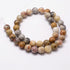 6mm Yellow Mexican Crazy Lace Agate Bead Half Strand M10