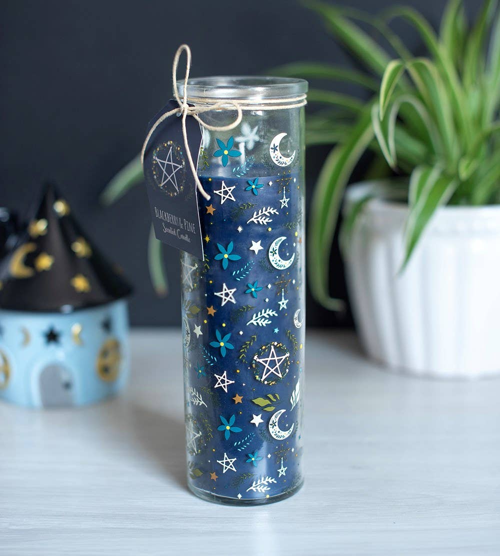 Solstice Spell Print Blackberry & Pine Tube Candle