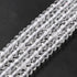 4x3mm Faceted Clear Quartz Rondelle Bead Strand Q20