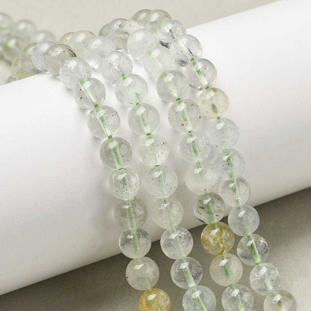 6mm Green Beryl Bead Half Strand B16