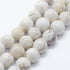 12mm White Magnesite Bead Half Strand M10