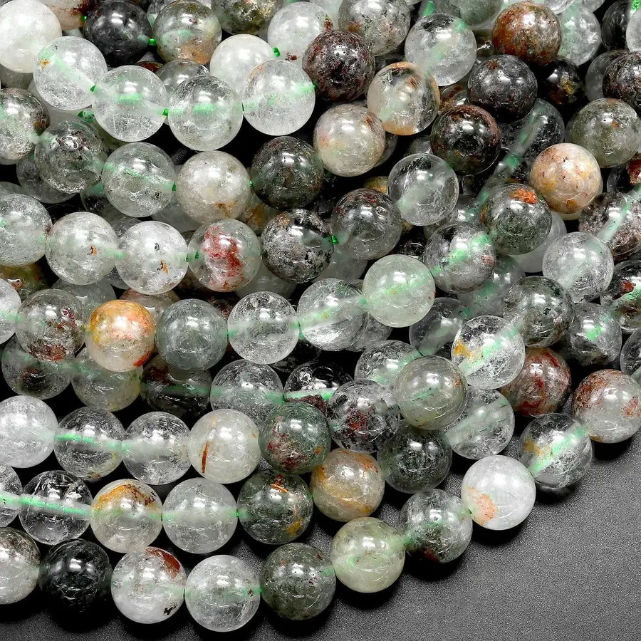 6mm Garden Quartz Bead Half Strand G16
