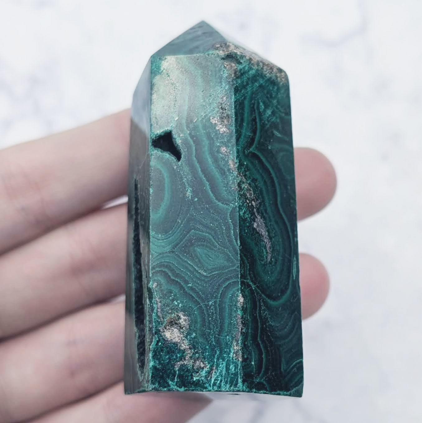 2.5 Inch Malachite Tower J72