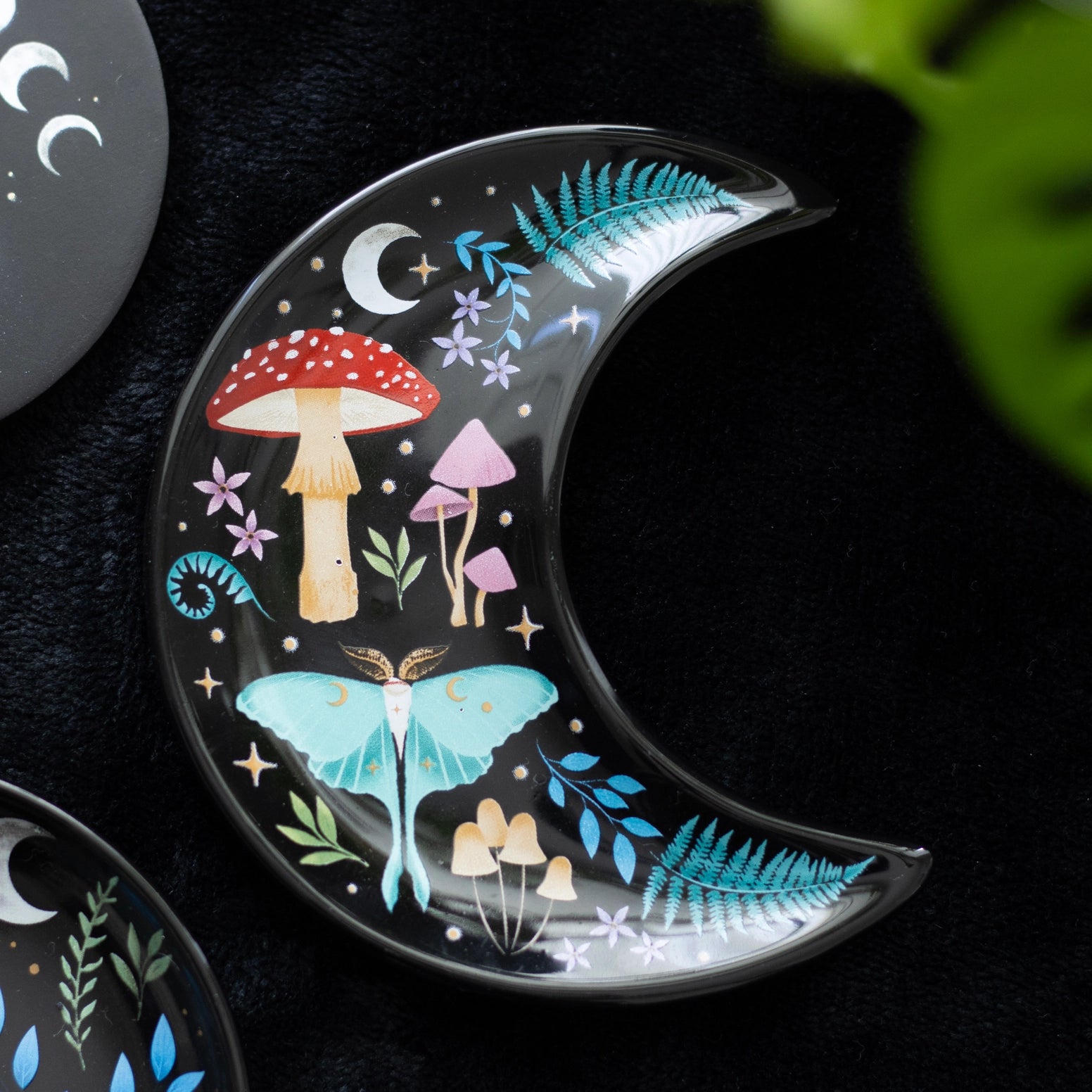 Forest Print Boxed Moon Tray