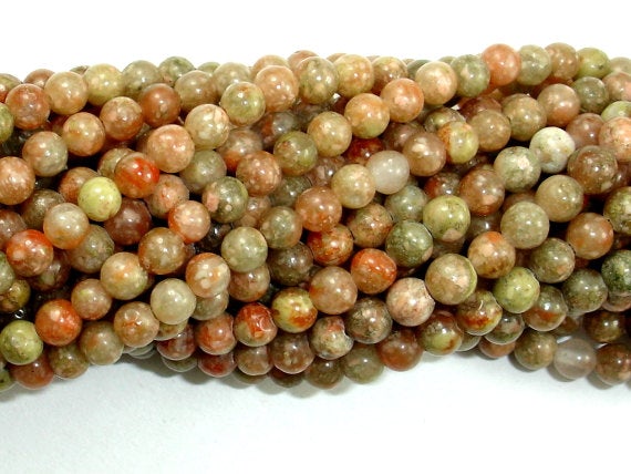 4mm Chinese Unakite Bead Strand U8