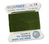 1.02mm Olive Nylon Power Bead Cord 2 Meters