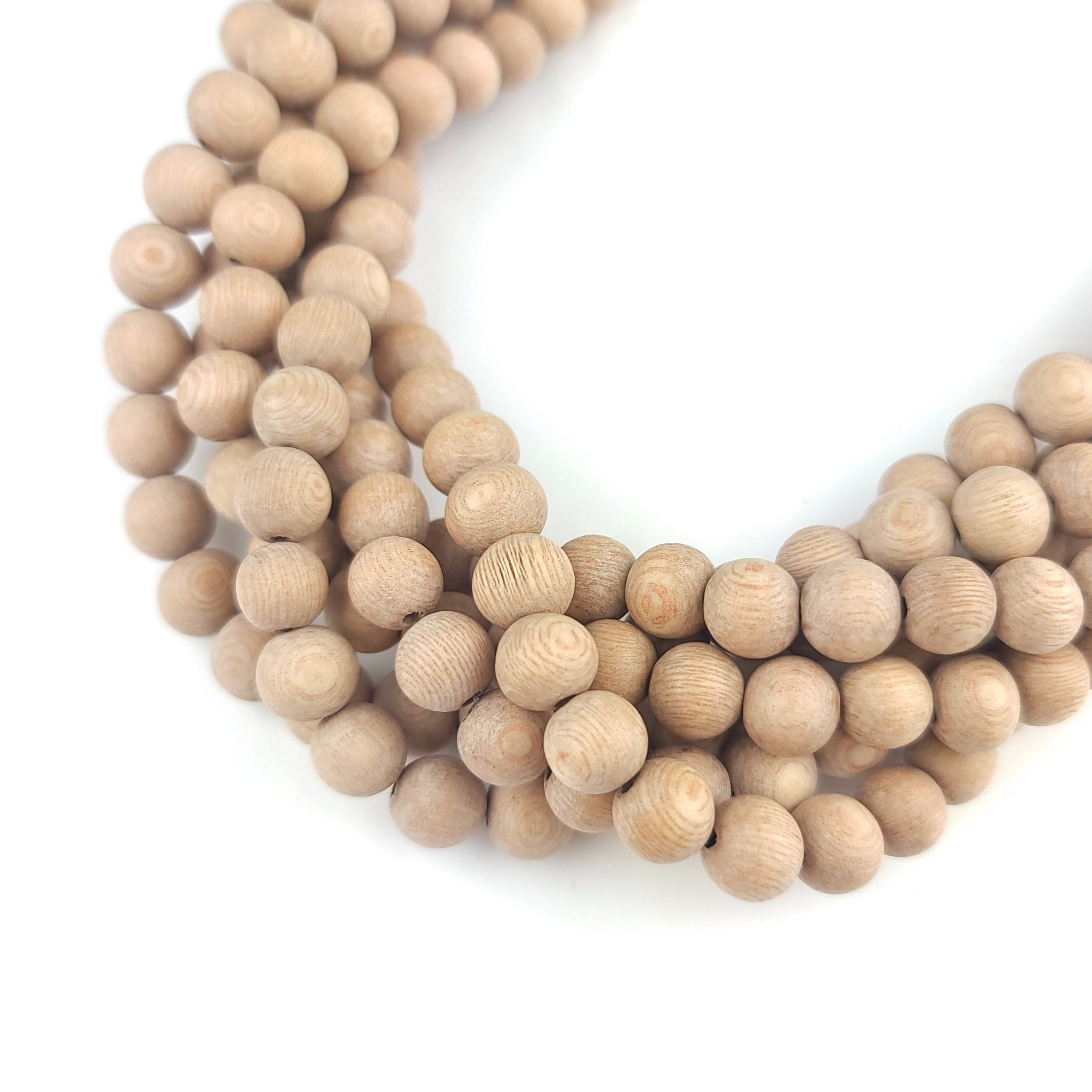 10mm Frosted Rosewood Bead Strand G9