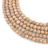 6mm Frosted Rosewood Bead Strand H6