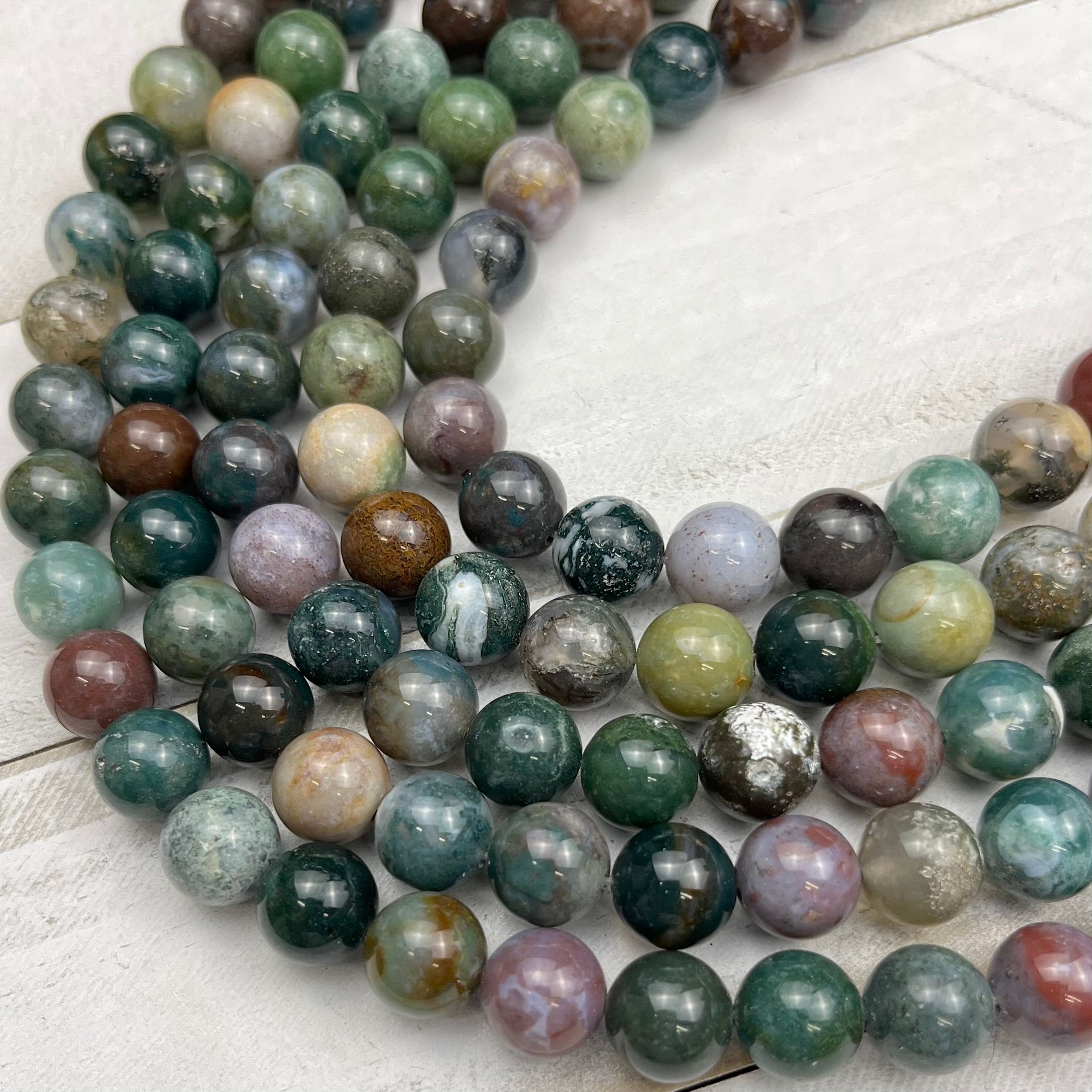 10mm Indian Agate Bead Strand