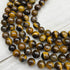 10mm Tiger's Eye Bead Strand F12