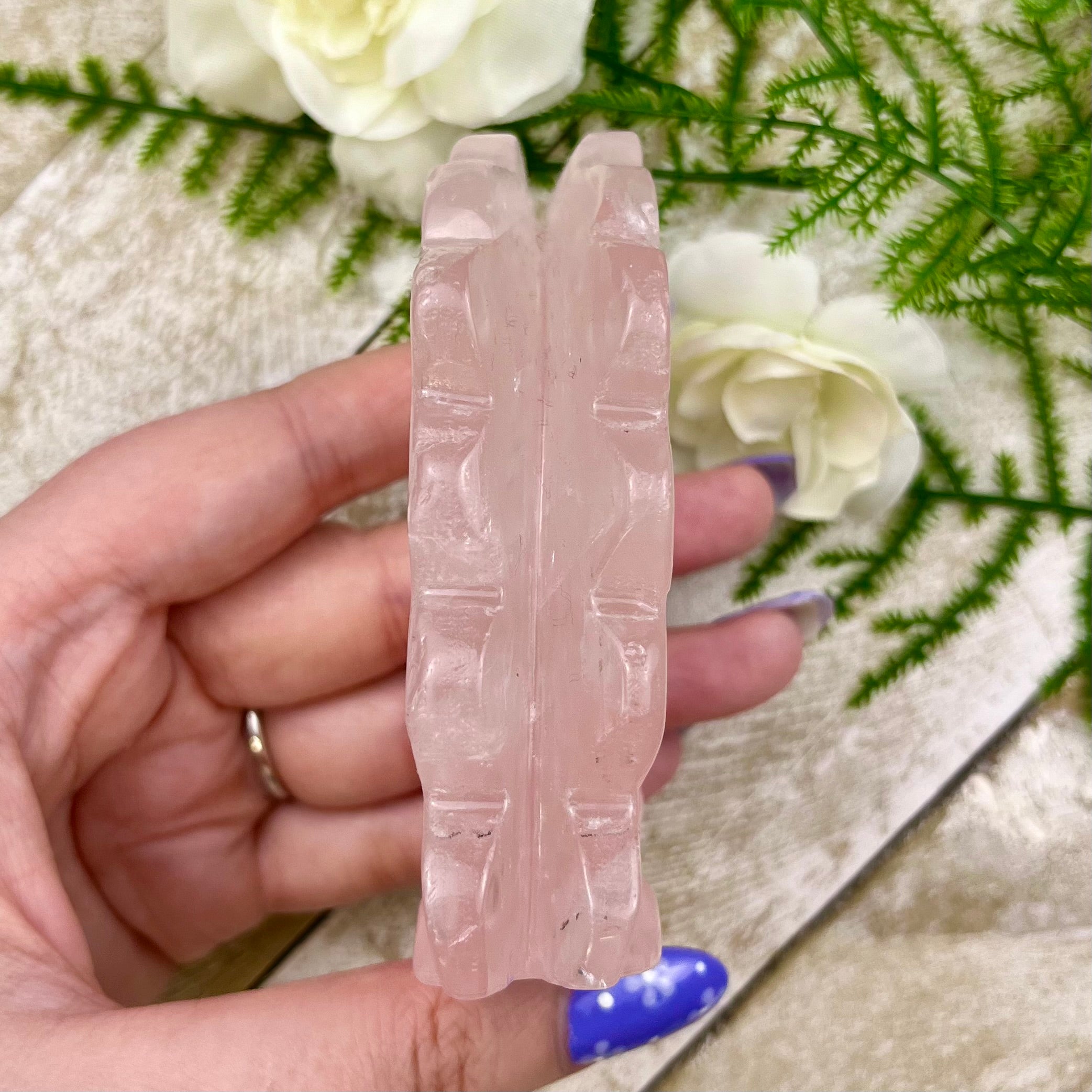 3.5 Inch Rose Quartz Fairy Y65