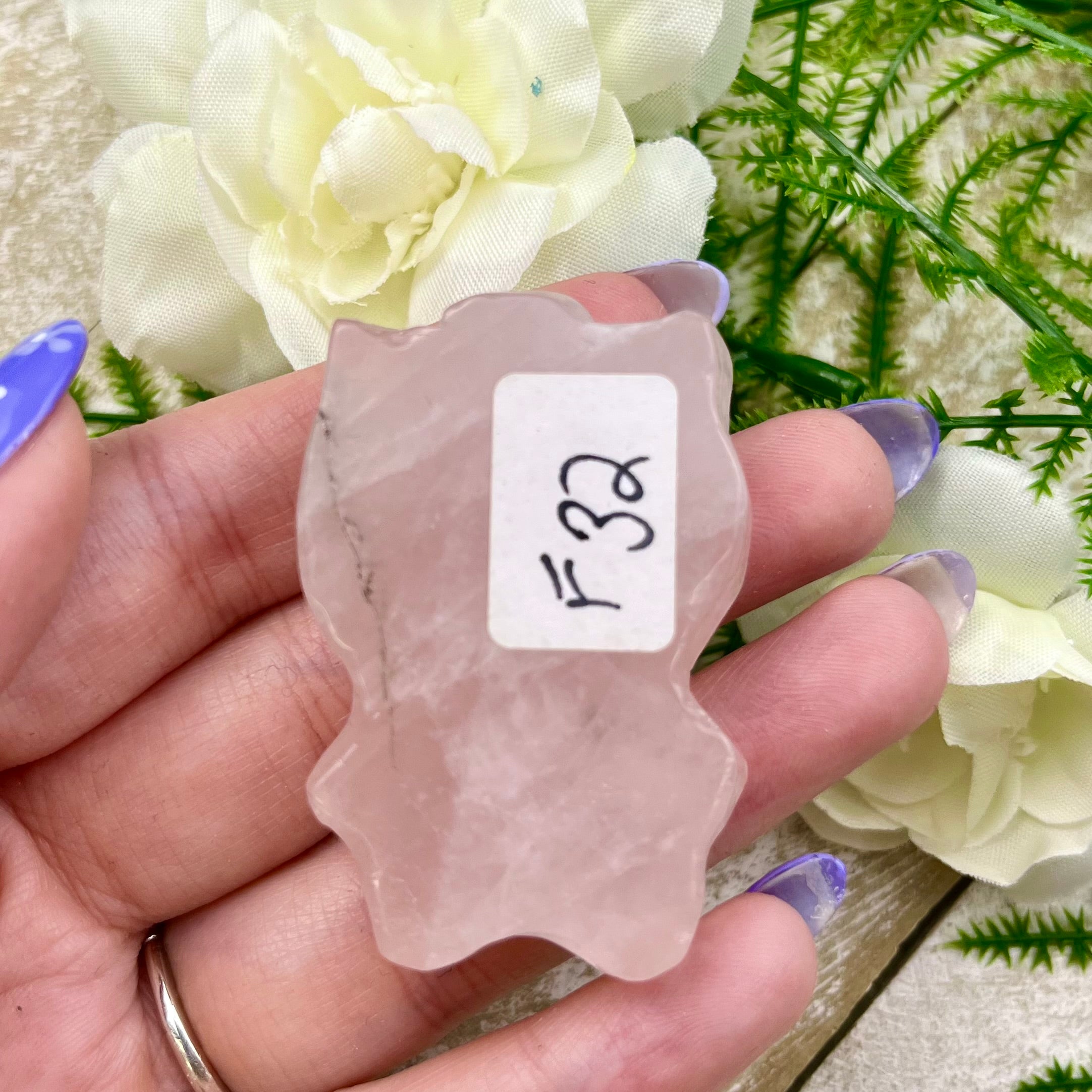 1.75 Inch Rose Quartz Hello Kitty F32