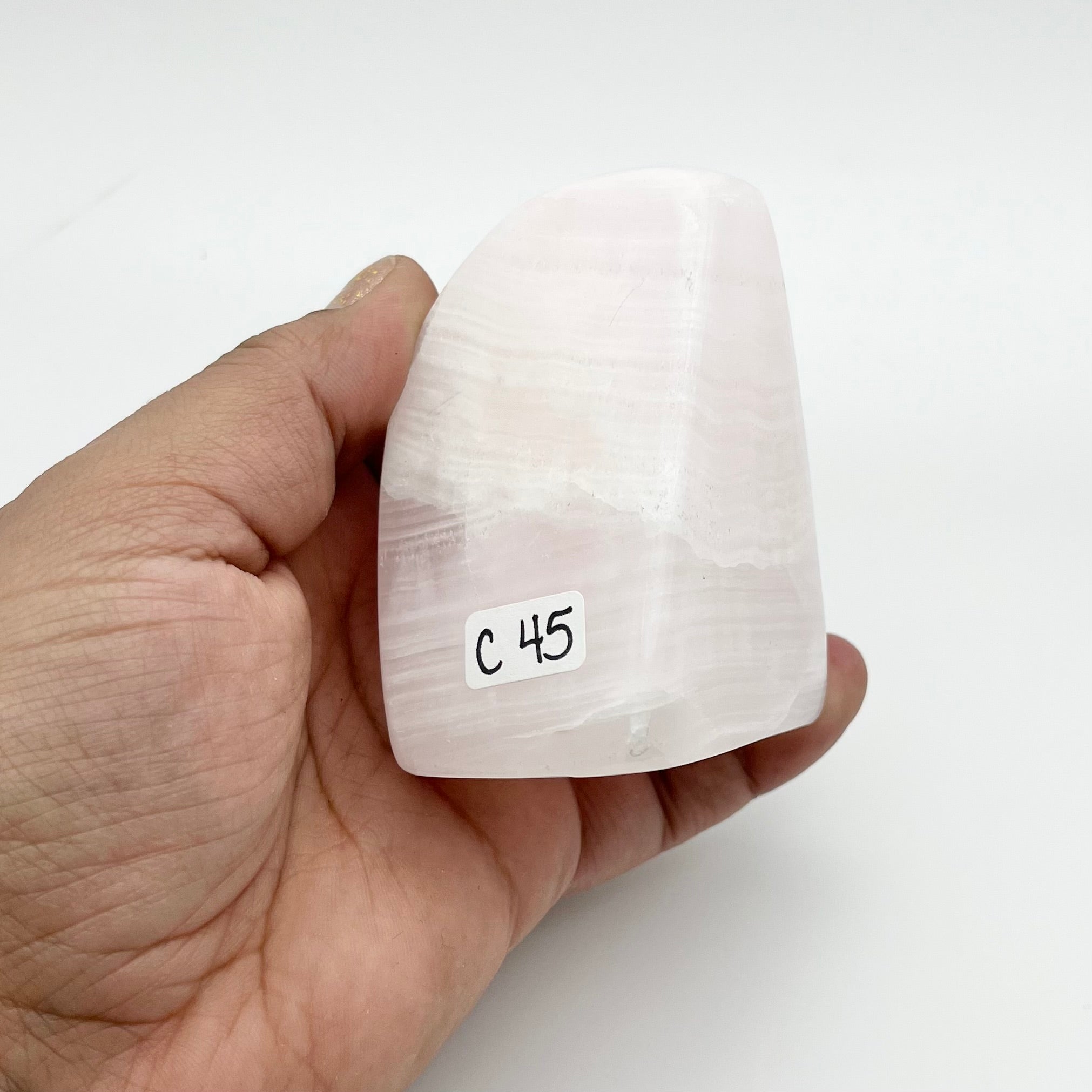 3 Inch Pink Mangano Calcite Free Form C45