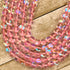 10mm Light Pink Mermaid Glass Bead Strand R14