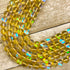 10mm Yellow Mermaid Glass Bead Strand Y14