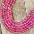 8mm Light Pink Mermaid Glass Bead Strand V12