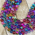 10mm Rainbow Mermaid Glass Bead Strand S14