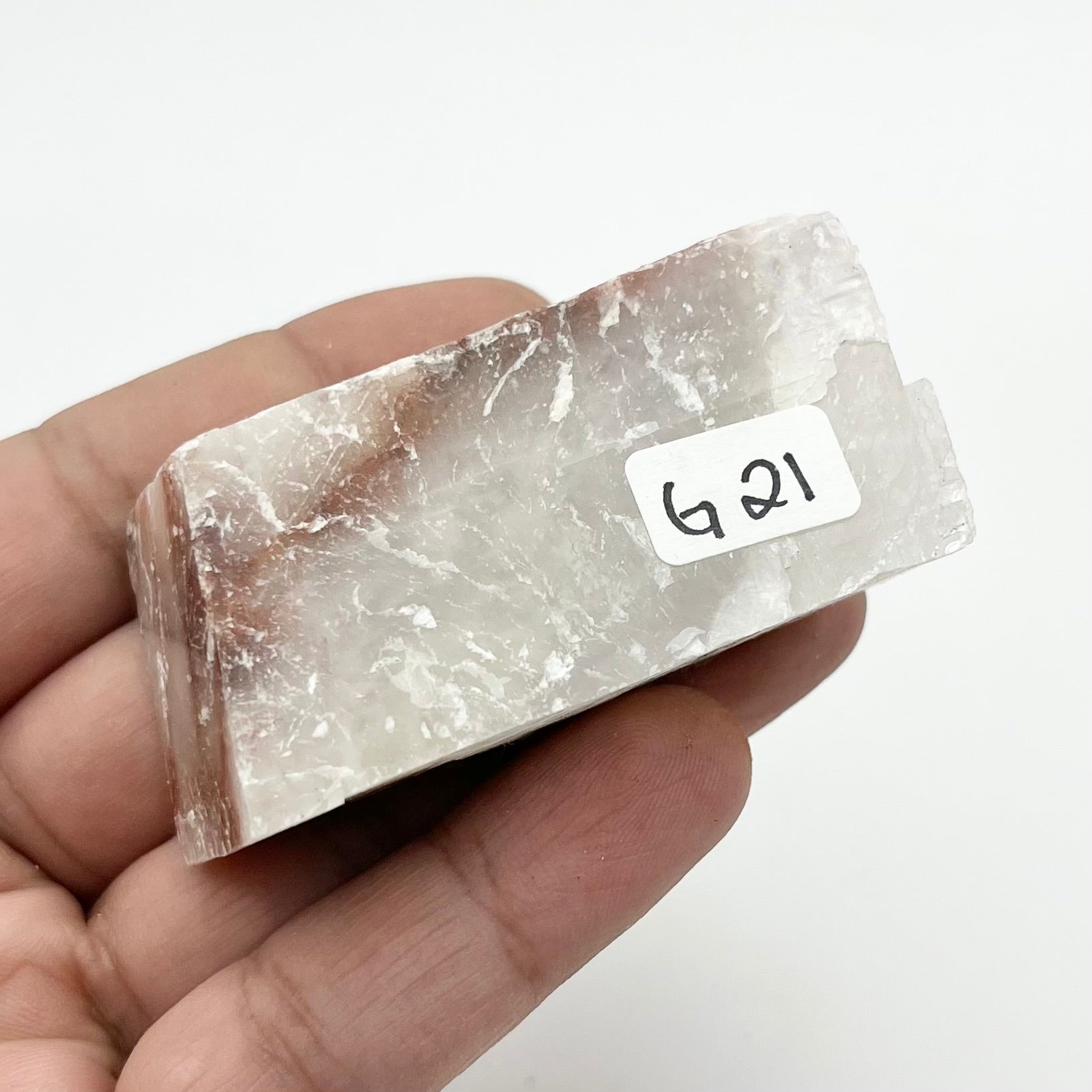 2.25 Inch Optical Calcite with Iron Specimen G21