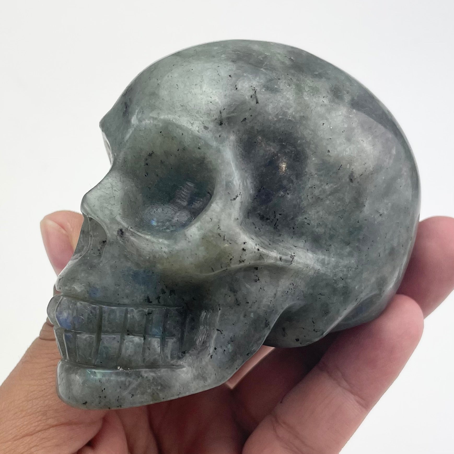 3.25 Inch Labradorite Skull O190
