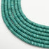 6mm Dyed Blue Howlite Rondelle Bead Strand