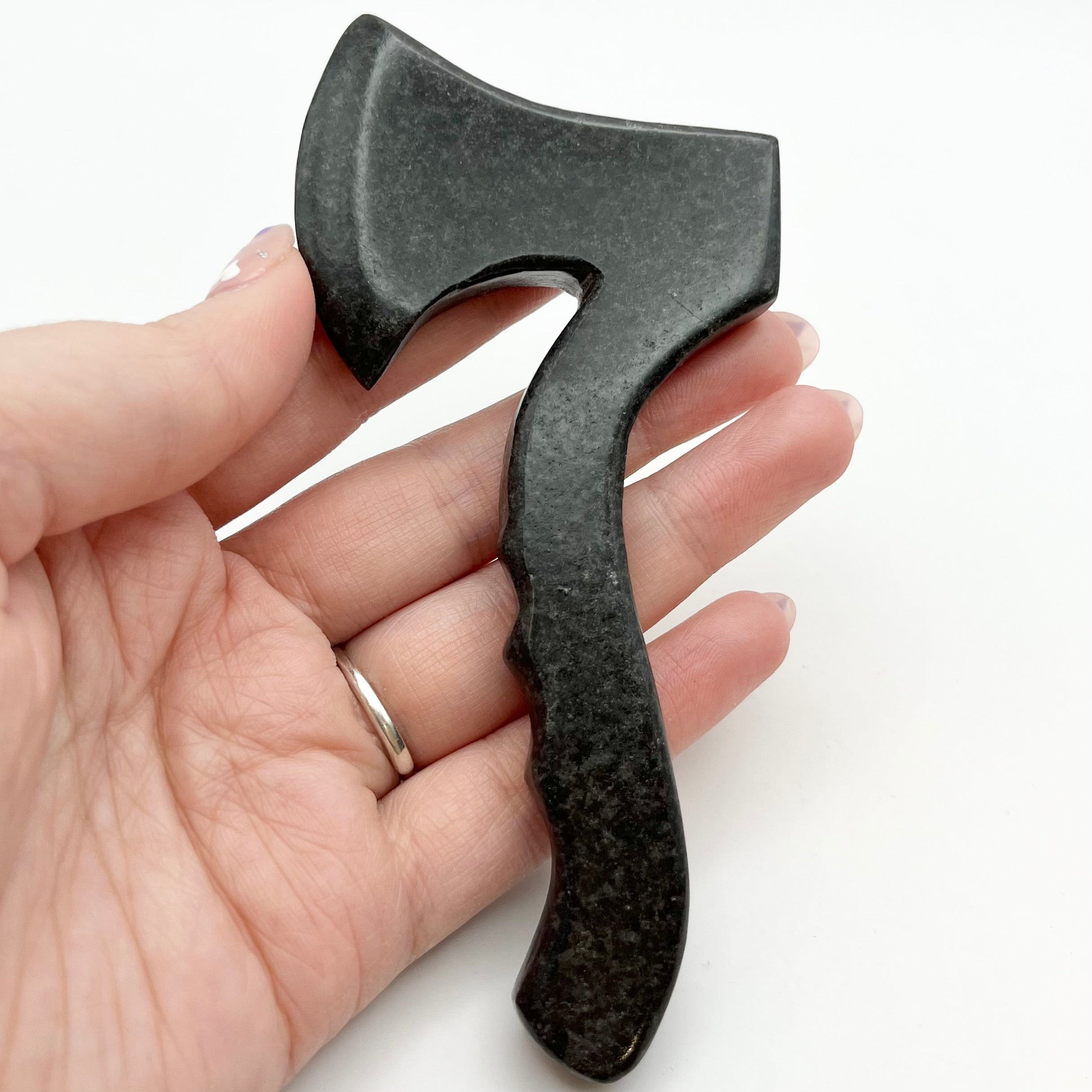 4.75 Inch Black Jasper Axe I28