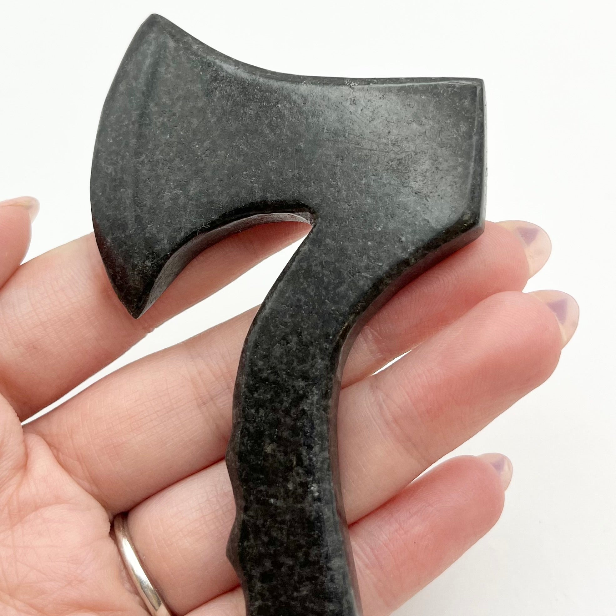 4.75 Inch Black Jasper Axe I28