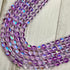 8mm Light Purple Mermaid Glass Bead Strand M12