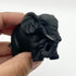 2.25 Inch Obsidian Elephant Carving