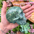 3 Inch Serpentine Skull Carving K110