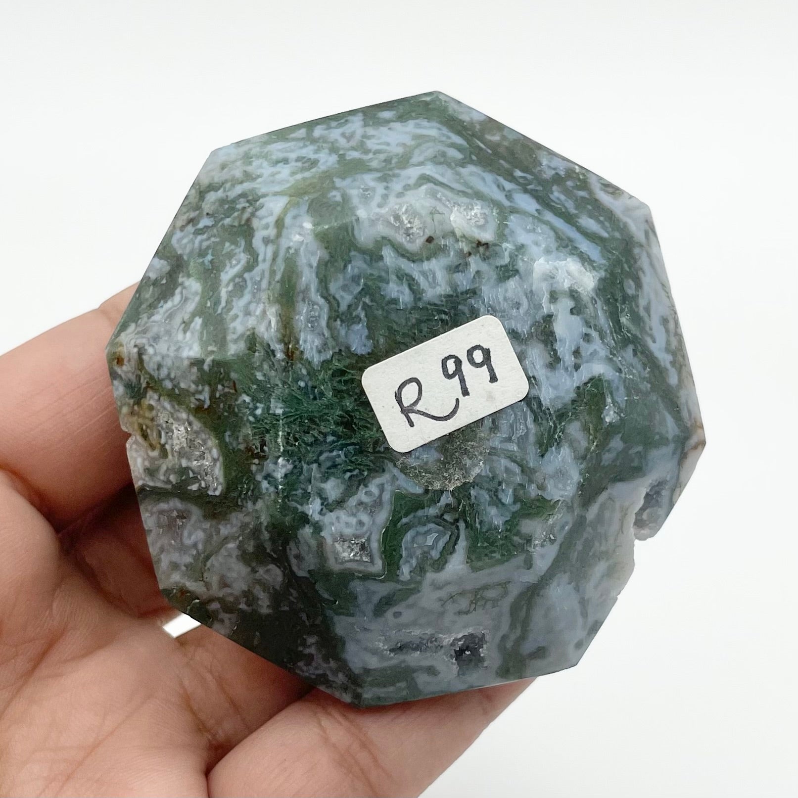 1.5 Inch Moss Agate Diamond R99