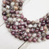 8mm Pink Tourmaline Bead Half Strand