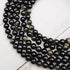 6mm Gold Sheen Obsidian Bead Strand H10